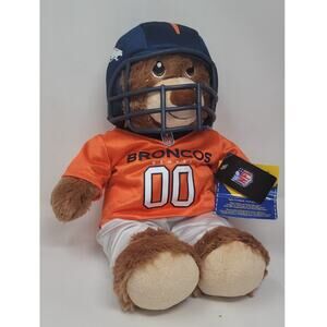 🆕 Build a Bear NFL Denver Broncos Football Bear with Helmet
